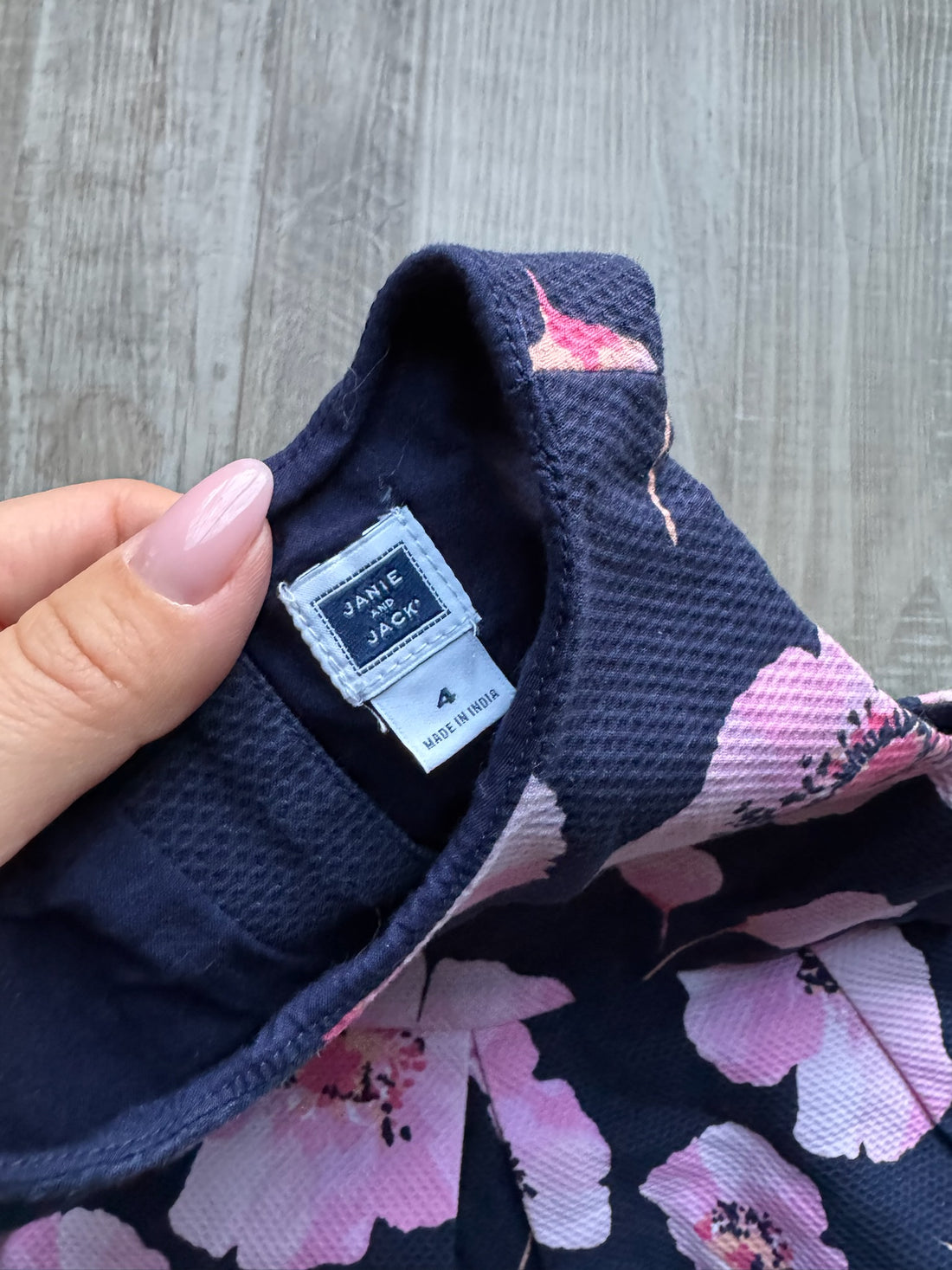 Janie & Jack Navy Floral Dress