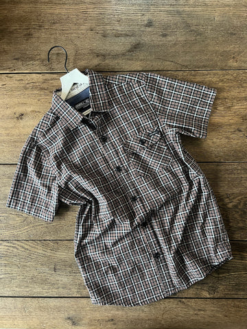 O’Neill Brown Plaid Button Down