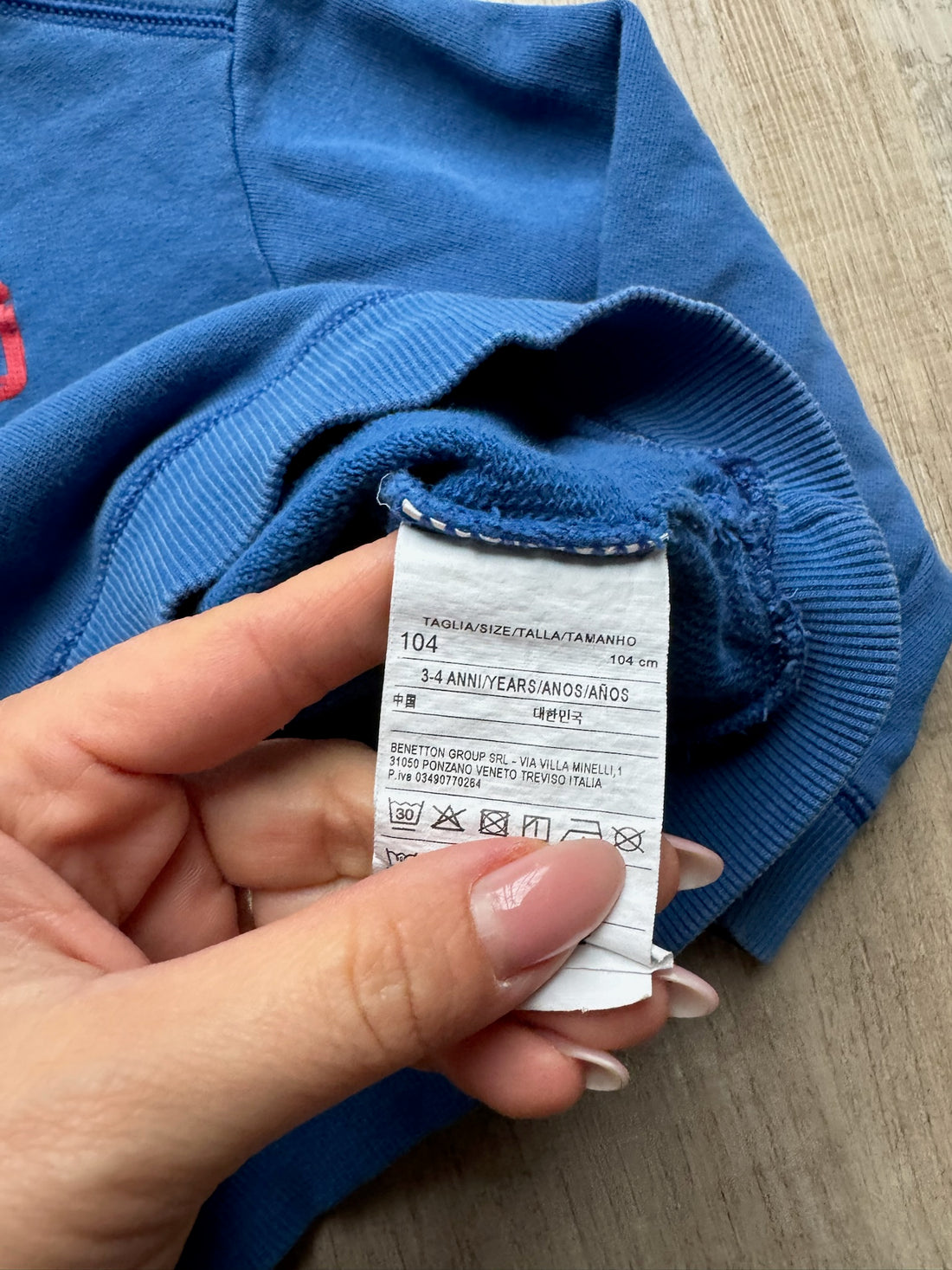United Colors of Benetton Blue Pullover