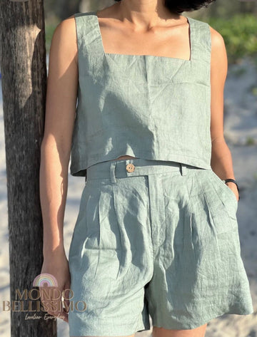 Mondo Bellissimo Linen Top