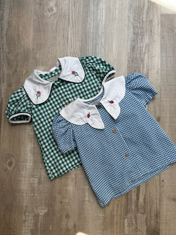 Birinit Plaid Blouse AS IS