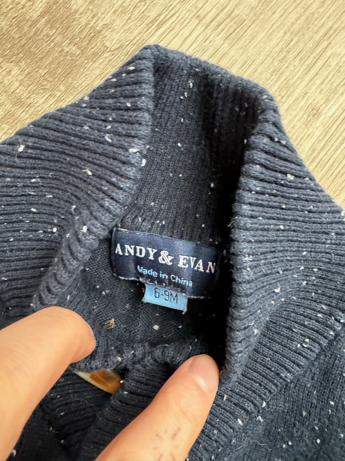 Andy & Evan Navy Romper