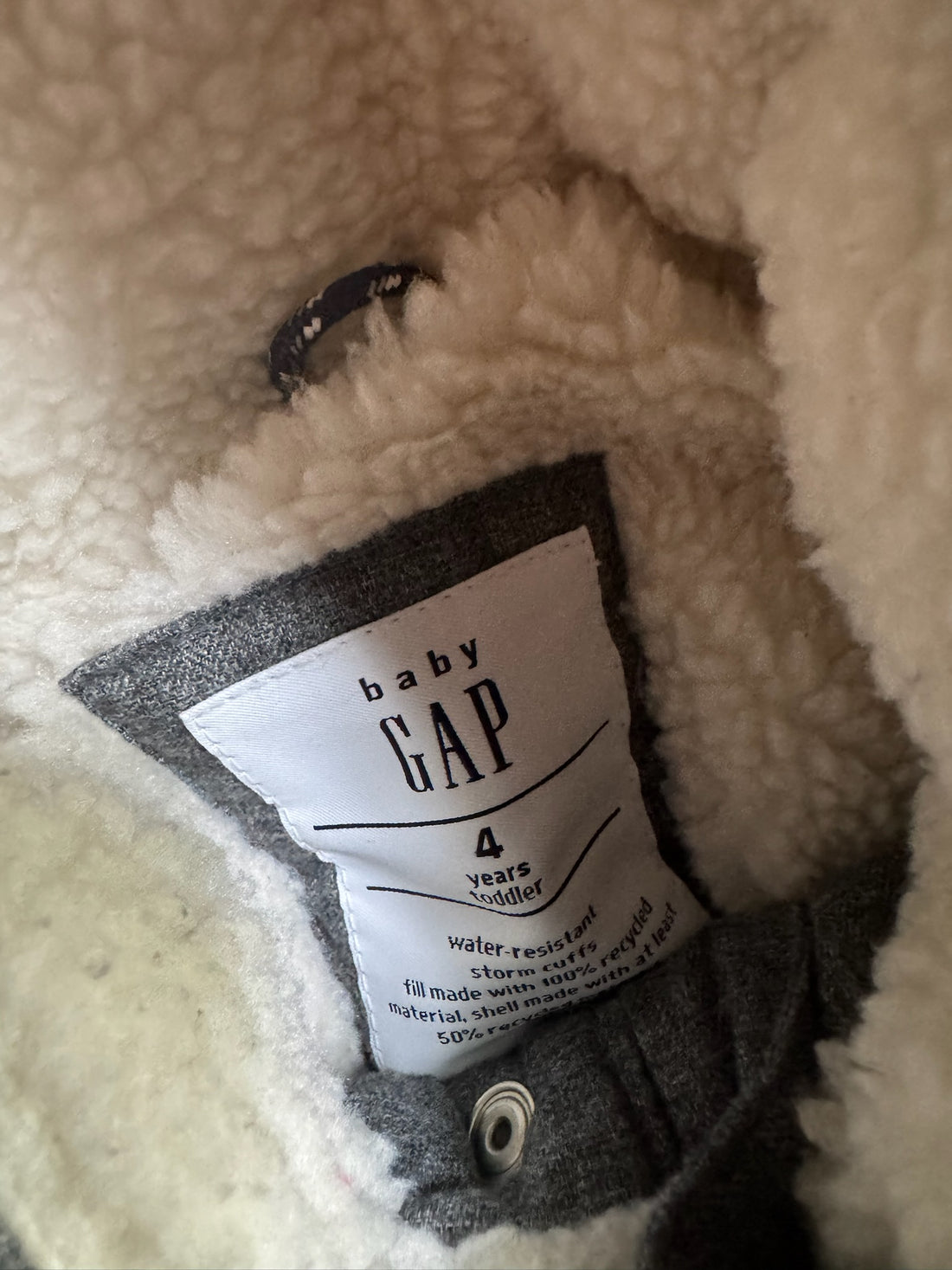 Gap Grey Puffer Coat