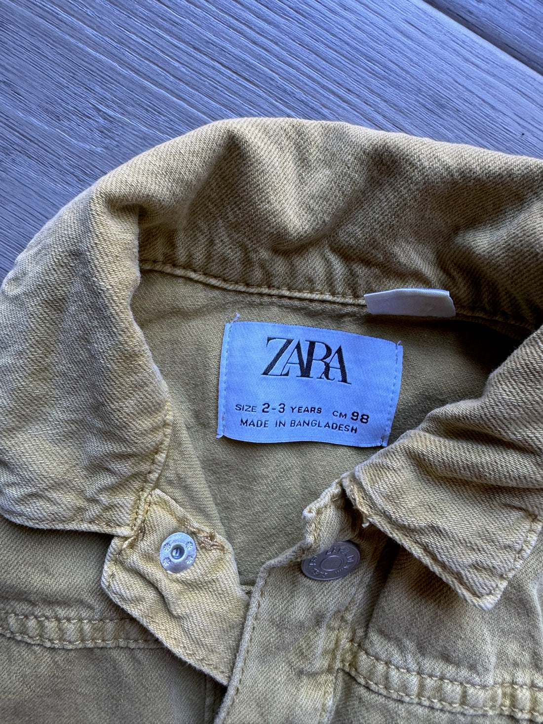 Zara Yellow Jean Jacket