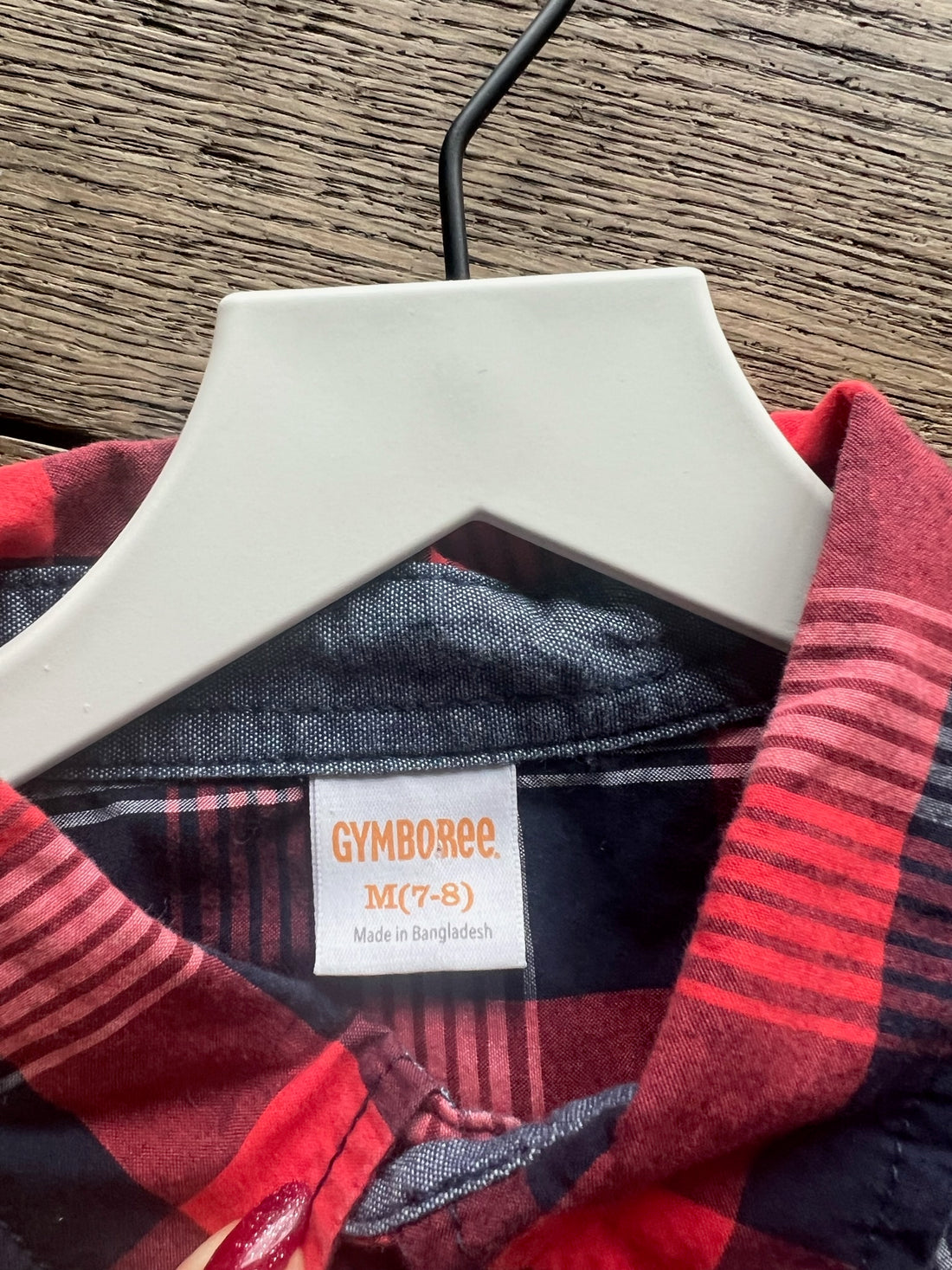 Gymboree Red Plaid Button Down