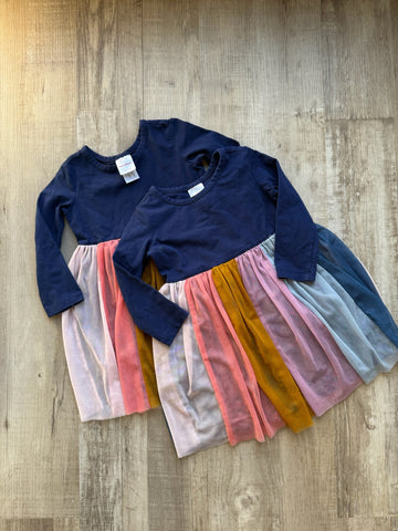 Hanna Andersson Navy Tulle Dress