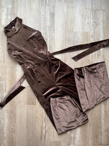 Gap Brown Velour Jump Suit