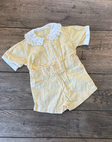 Vintage Yellow Romper