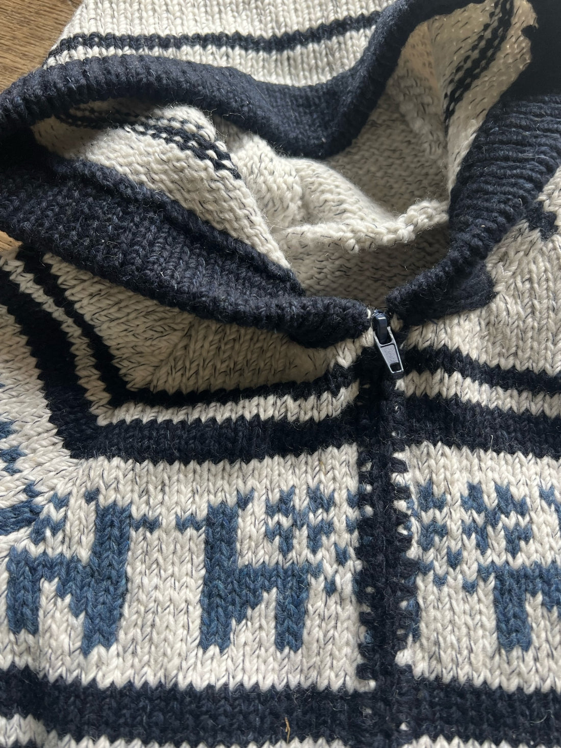 Hand Knit Wool Deer Hoodie Jacket