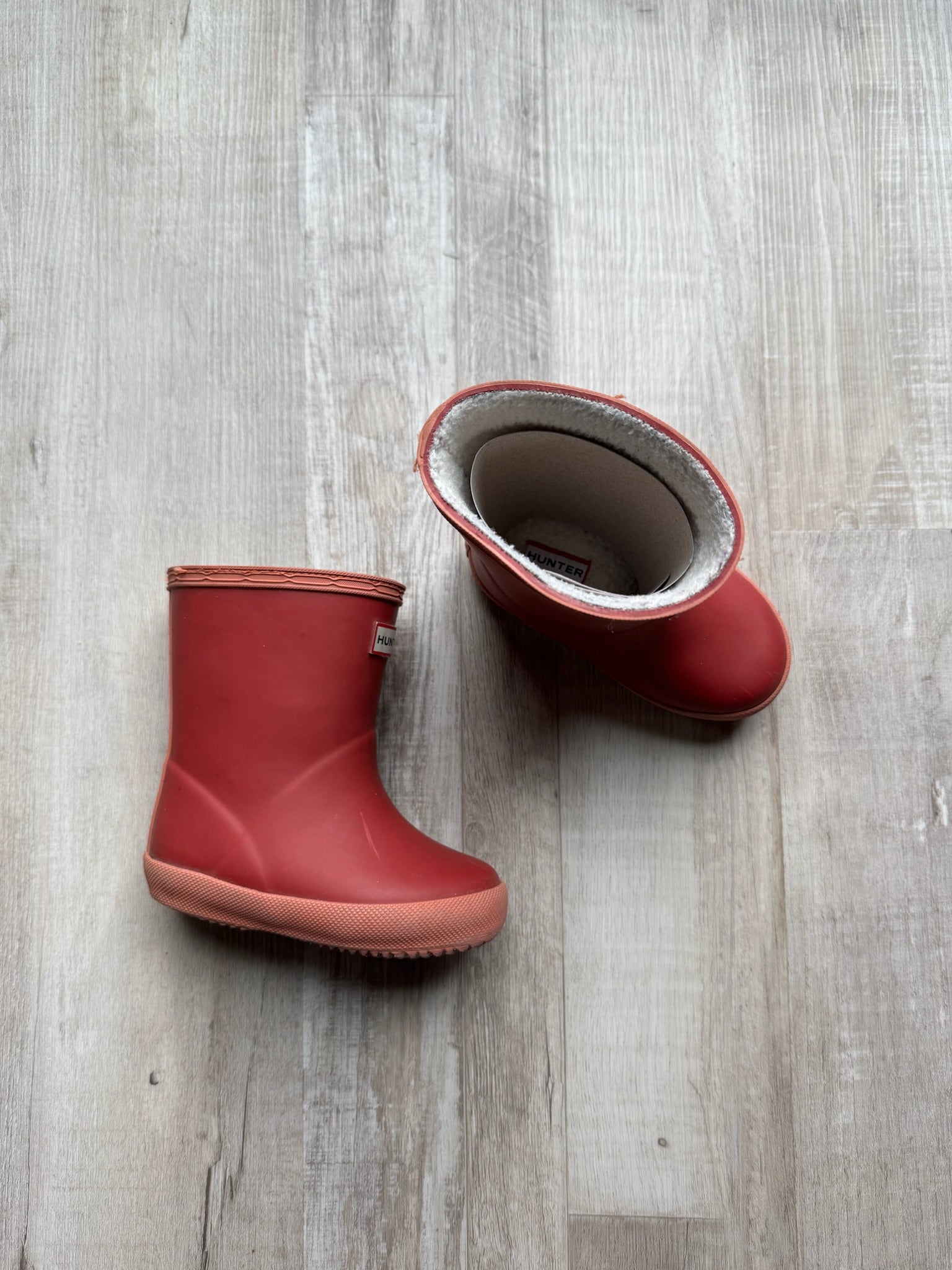 Hunter Rust Lined Boots