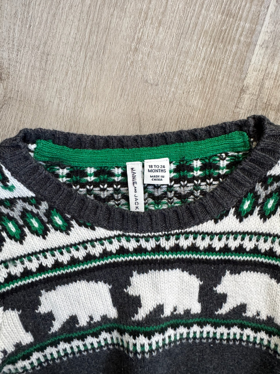 Janie & Jack Bear Sweater