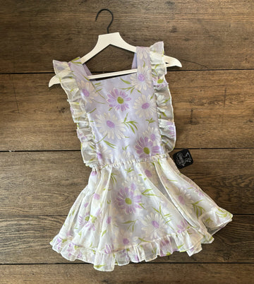 Numi Vintage Flocked Daisy Pinafore