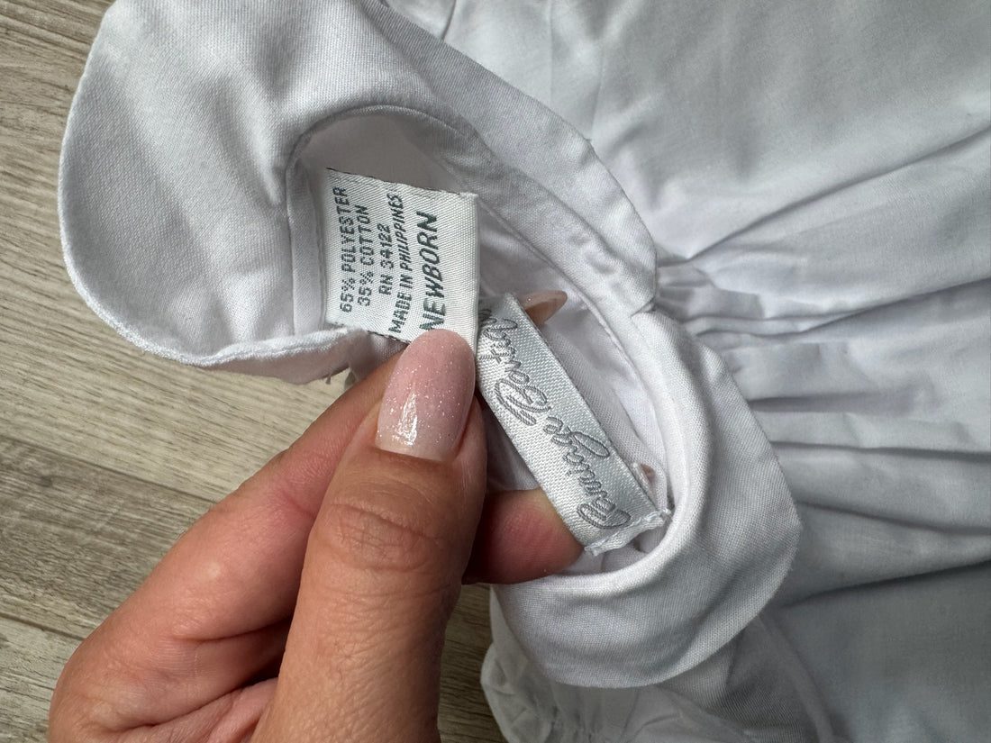 Carriage Baby White Dress