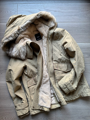 Mango Tan Serpa Lined Coat