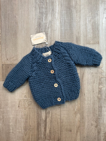 Huggalugs Blue Knit Cardigan - NEW