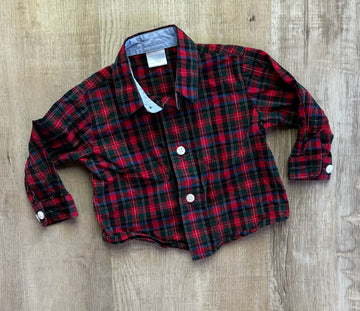 Edgehill Collection Plaid Button Down