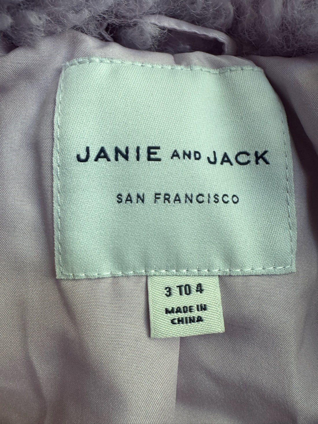 Janie & Jack Purple Fur Jacket