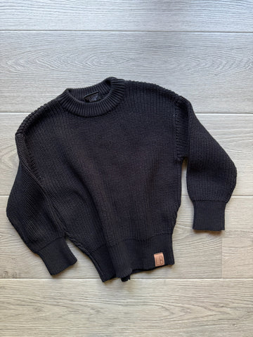 Little Bipsy Black Knit Sweater