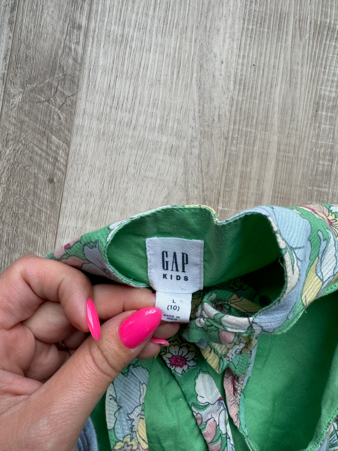 Gap Green Floral Dress