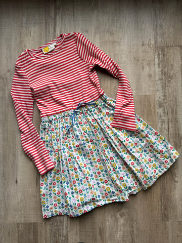 Boden Striped Floral Dress