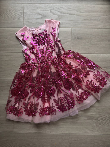 Halabaloo Pink Sequins Dress