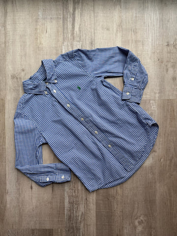 Ralph Lauren Blue Checkered Button Down