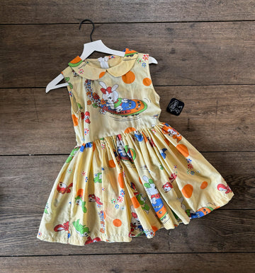 Numi Vintage Yellow Bunny Dress