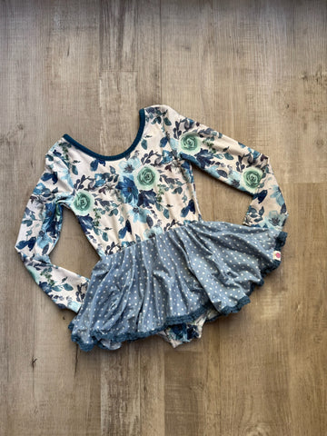 Cheeky Plum Floral Leotard