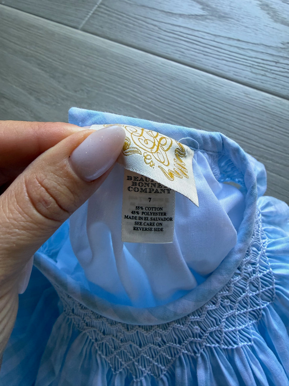 Beaufort Bonnet Blue Smocked Dress