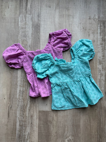 Boutique Eyelet Top