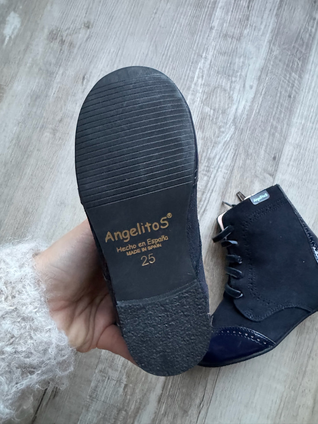 Angelitos Navy Booties
