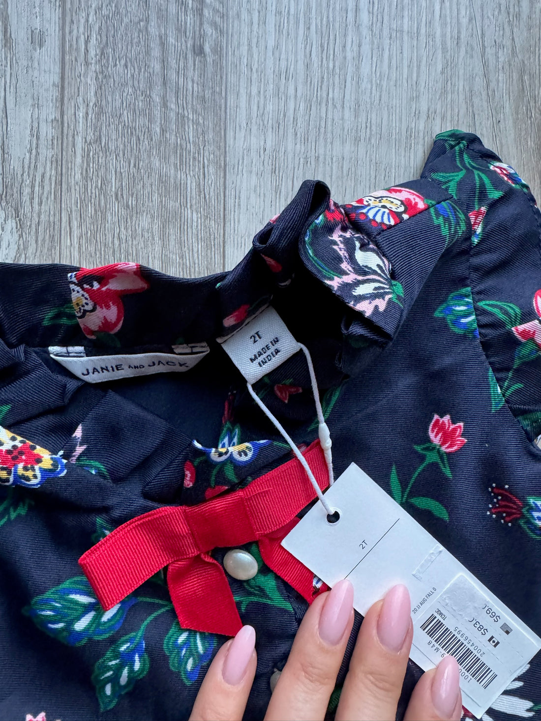 Janie & Jack Navy Floral Dress - NEW