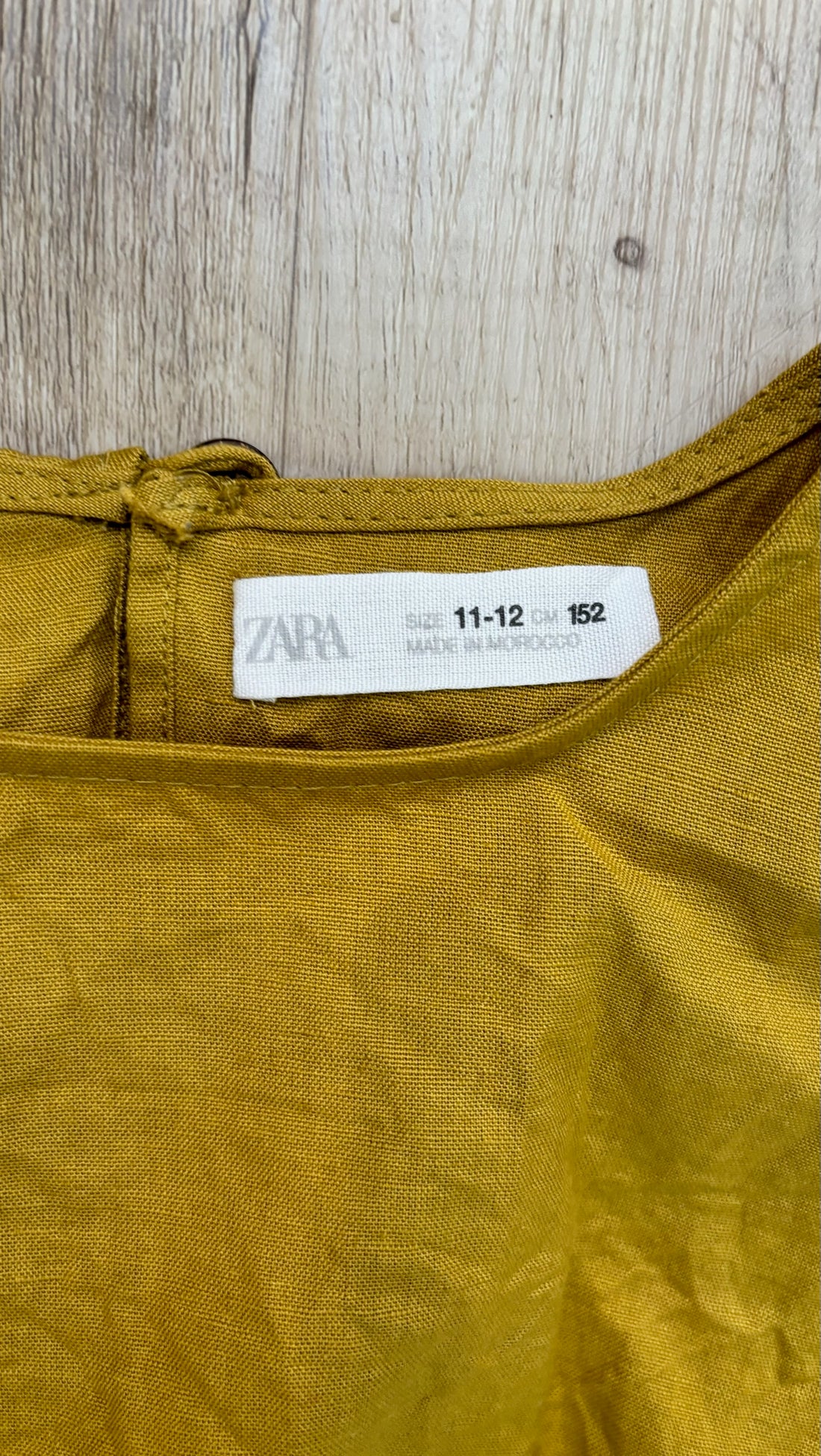 Zara Mustard Top