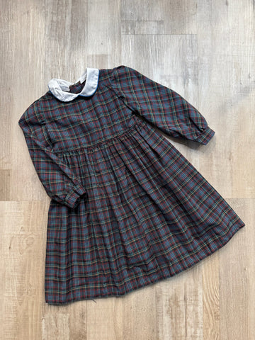 Vintage Polly Flinders Plaid Dress