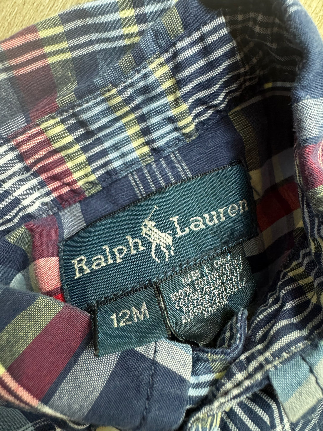 Ralph Lauren Navy & Red Button Down