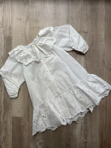 Zara White Eyelet Dress - NEW