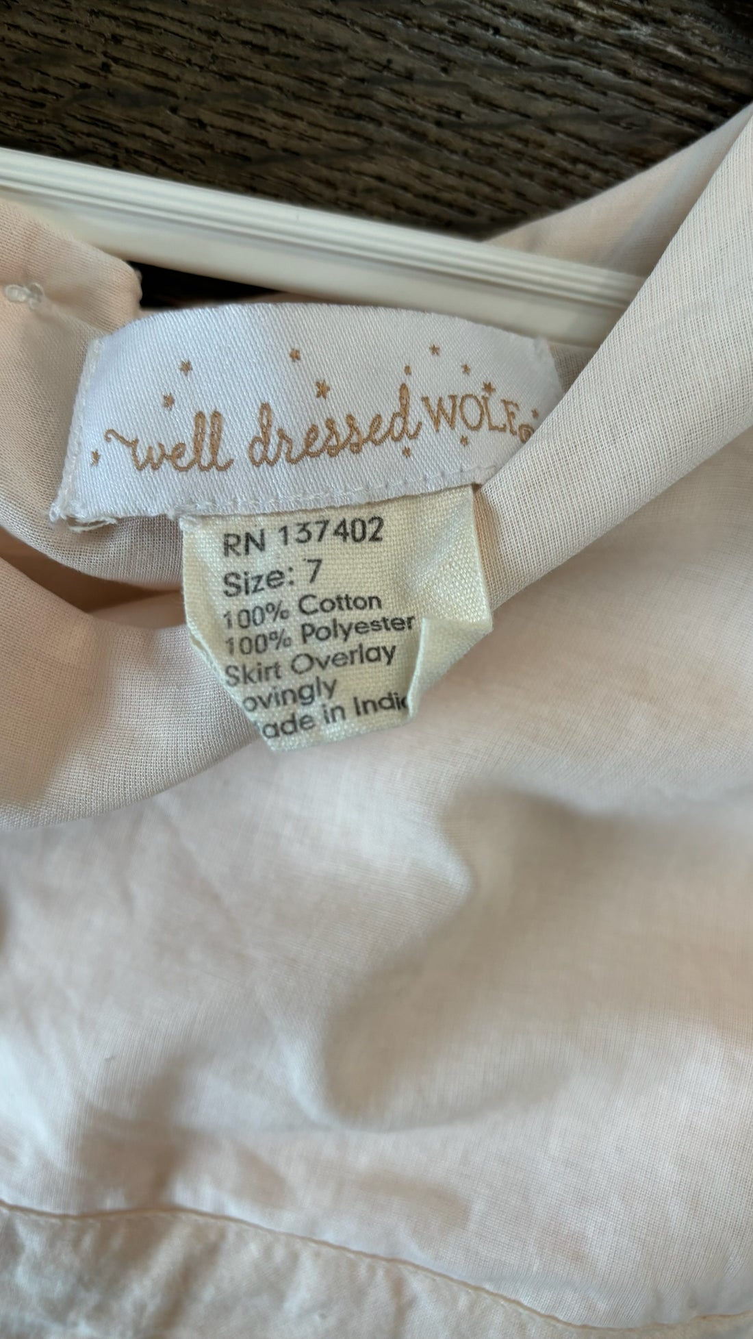 Well Dress Wolf Peach Floral Dress