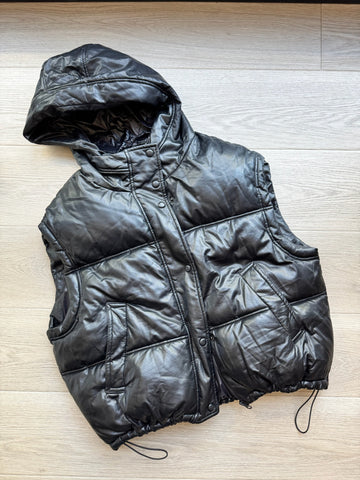Zara Black Puffer Vest