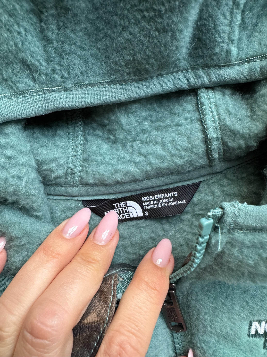 North Face Green Fleece Jacket