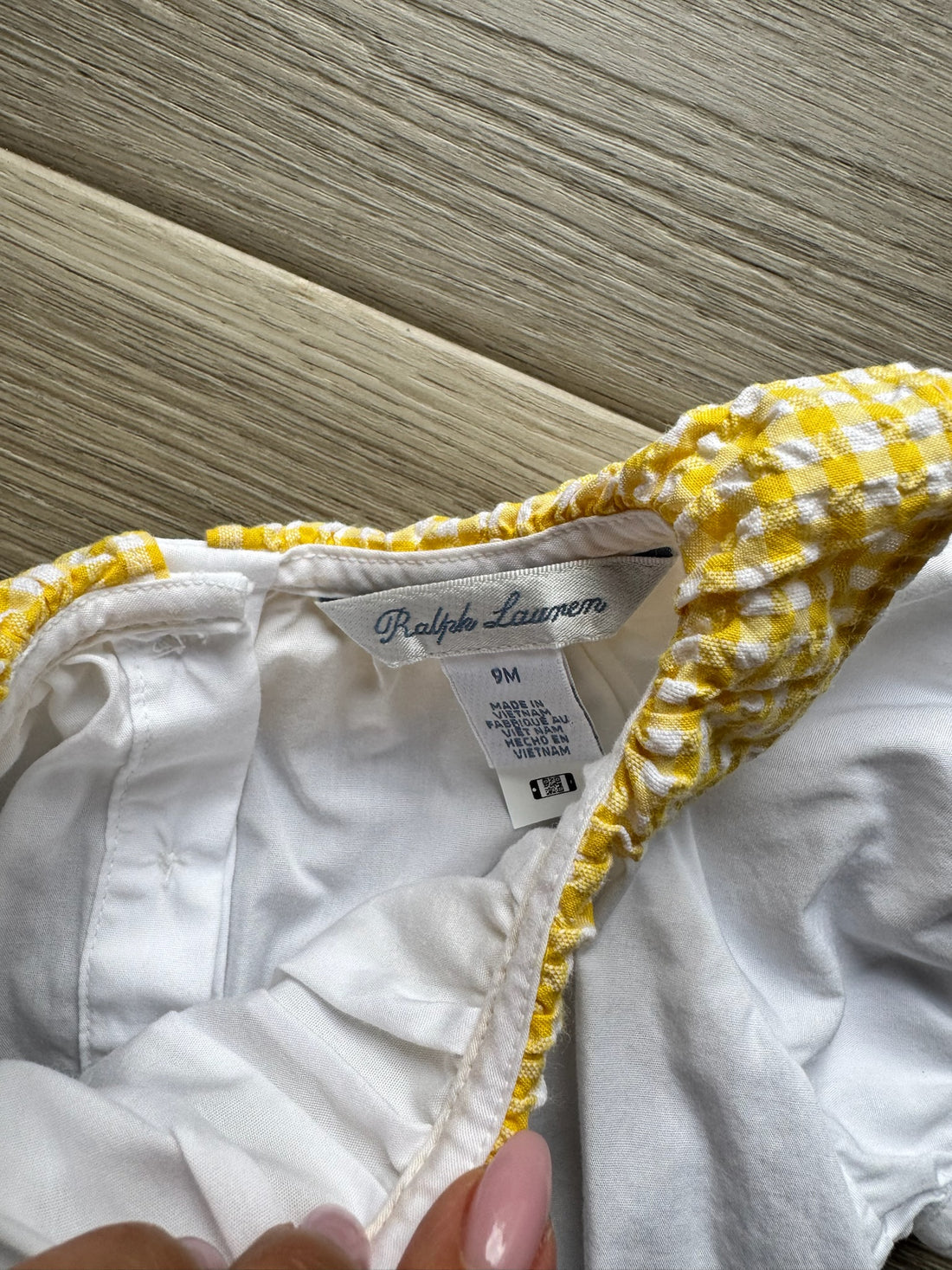 Ralph Lauren White Yellow Gingham Set