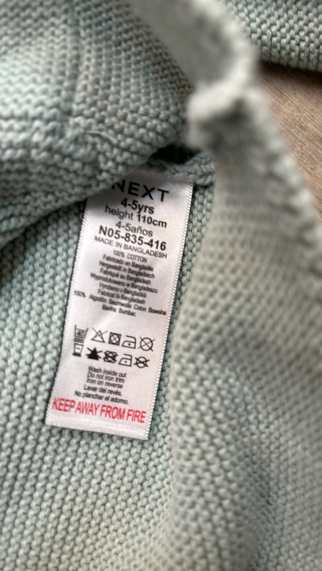 Next Blue Knit Cardigan