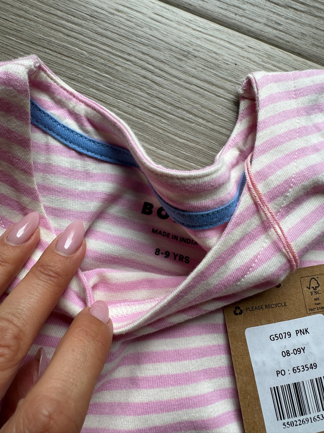 Boden Pink Striped Dress - NEW