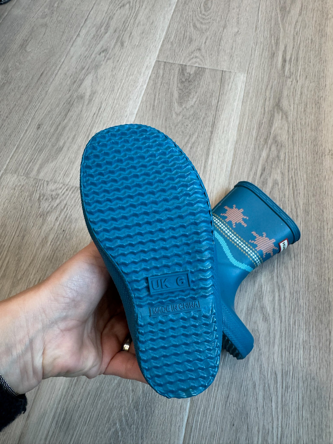 Hunter Blue Weather Boots NEW