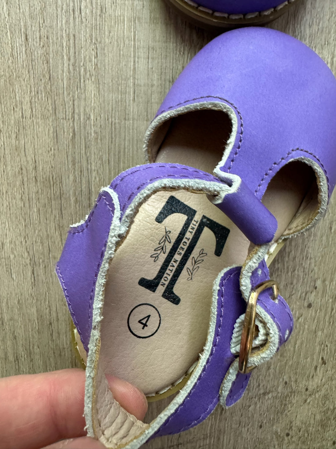 Tiny Toes Nation Purple Shoes