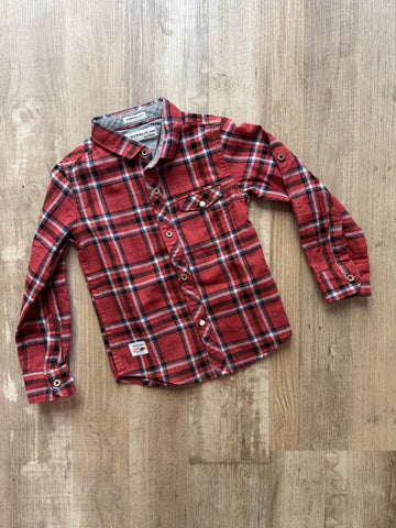 Red N Blue Plaid Button Down