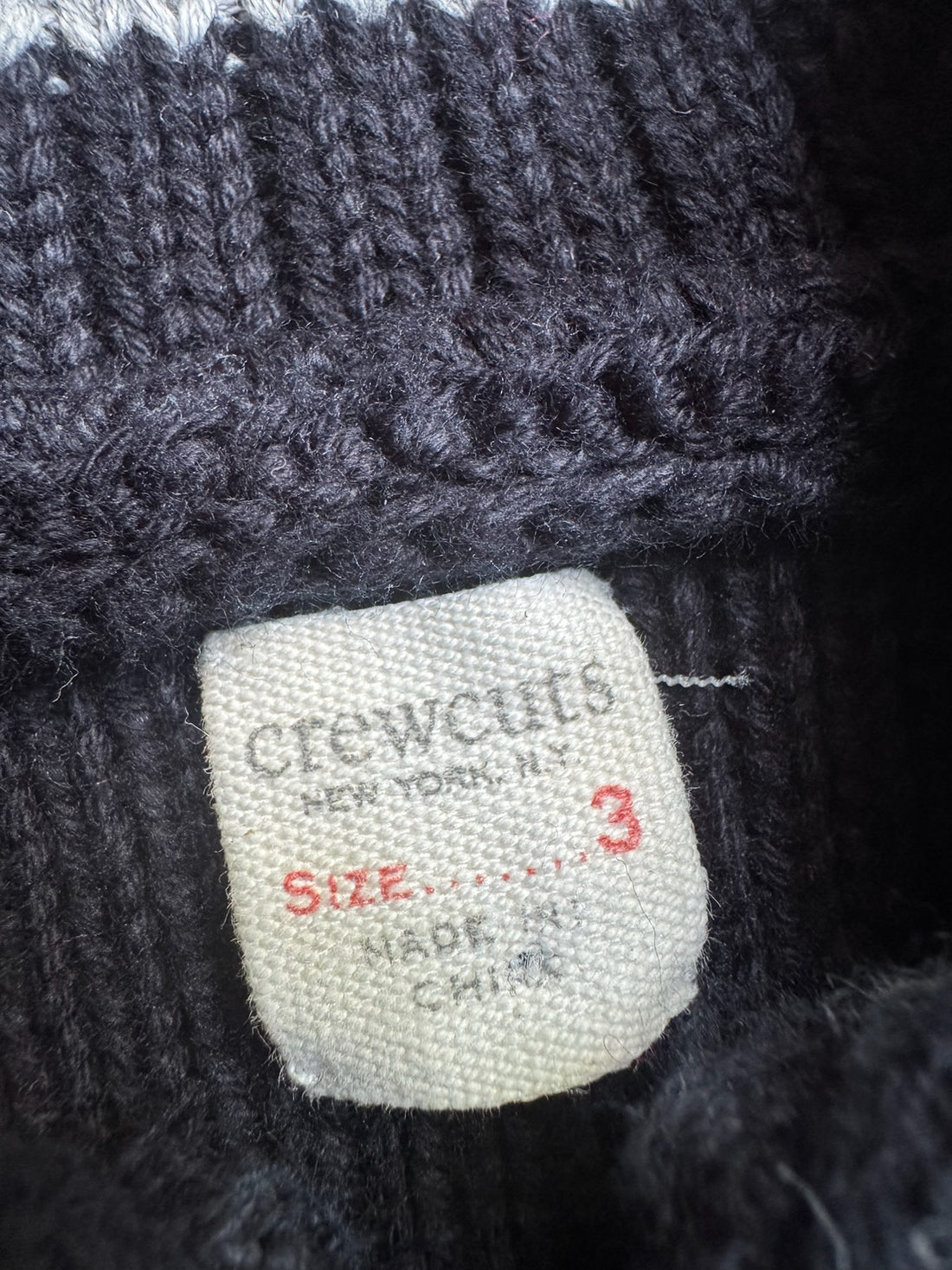 CrewCuts Black Knit Zip Sweater