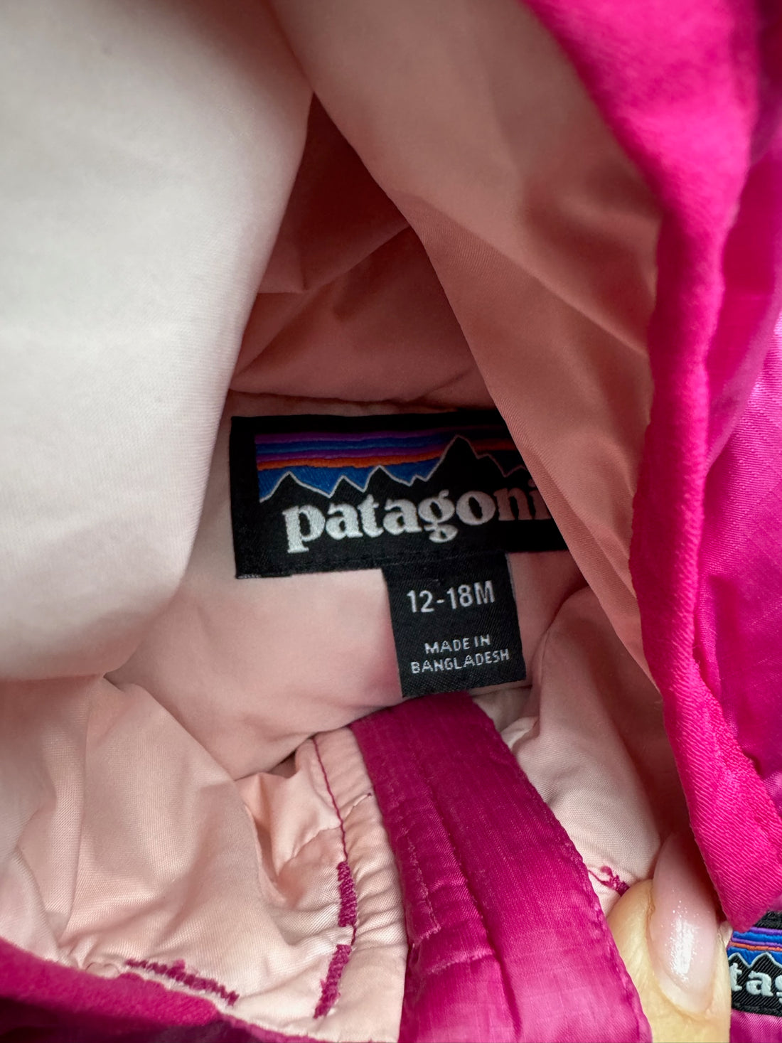 Patagonia Pink Down Coat