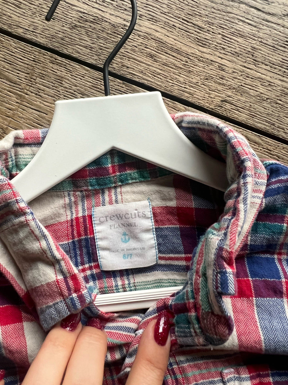 CrewCuts Flannel Plaid Button Down