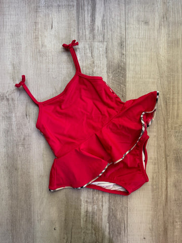 Burberry Red Swimsuit AS IS