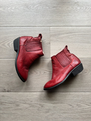 Frye Red Booties
